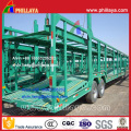 2-Axle-4-Wheel Skeleton Type Car Transport Semi Truck Trailer (8 autos)